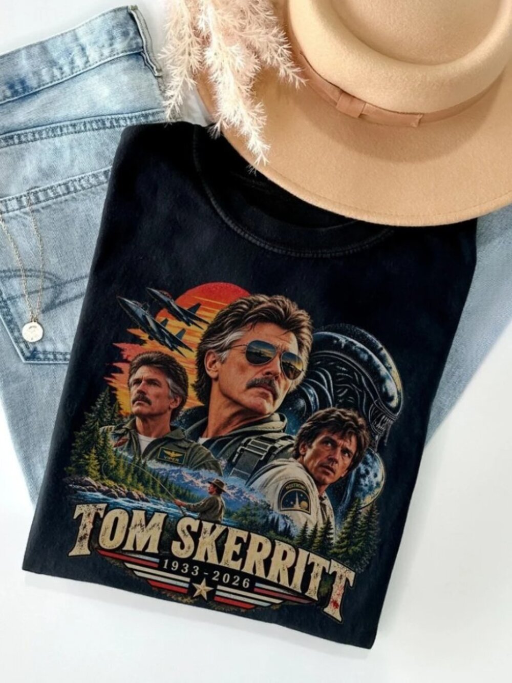 Tom Skerritt Tribute Shirt, Classic Cinema Memorial Tee, Actor Appreciation